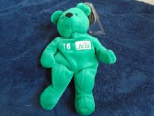Salvino's Bammers Beanie Bear Vinny Testaverde 16 NY Jets, 1999 New w/Tags