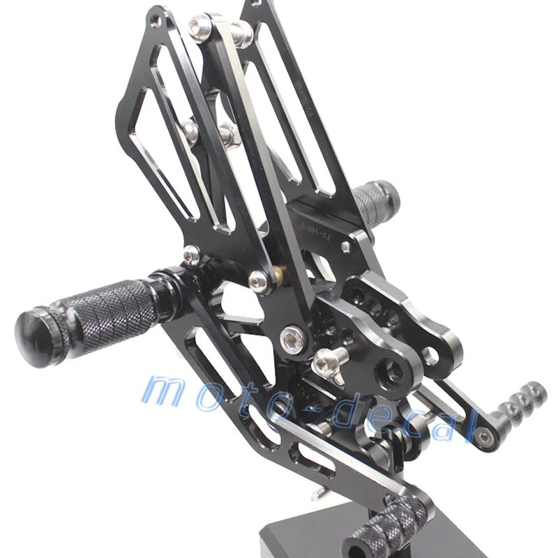 CNC Rearset Footrest Set For 2012-2020 2019 Ninja ZX14R Rear Pedals Shift Black - Image 3 of 3