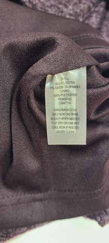 NWT Ellen Tracy, Por Sweater Dress. Size 4P, Accentuated Waist Gold Buckle - 第 6/6 張圖片