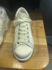 Jewel Badgley Mischka crystal embellished satin wedding sneakers Sz7 Style:Marla