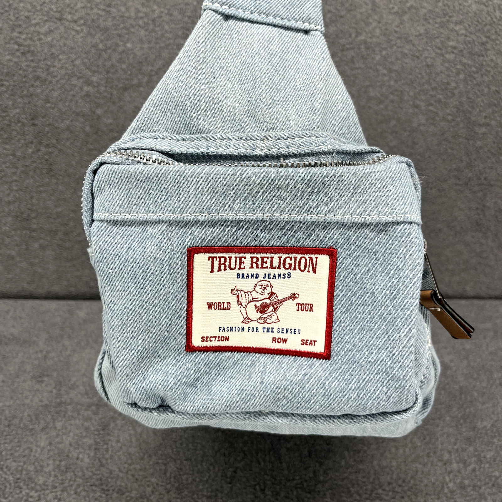 True Religion Boho Crossbody bag Womens Purse Light Blue Shoulder thumbnail 5