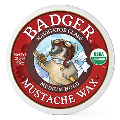 Organc Mustache Wax with Bergamot & Shea Butter for Taming and Styling Mustache