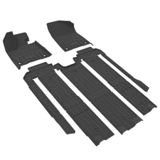 3W Floor Mat & Trunk Liner for 2021-2025 Toyota Sienna 7 Seat All weather TPE