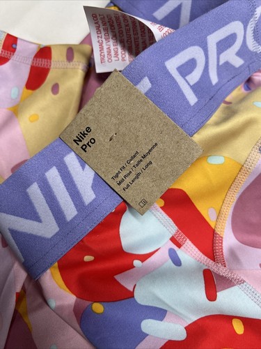 Nike Pro Girls leggings DQ9119-569 Size XL - Picture 2 of 2
