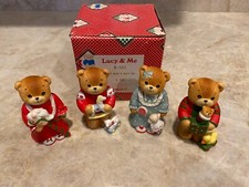 LOT Enesco LUCY  ME Christmas Bears SET