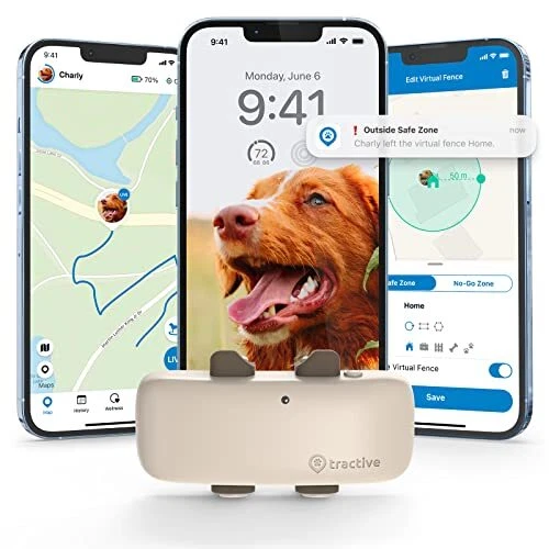 Tractive GPS Pet Tracker for Dogs - Waterproof GPS Location