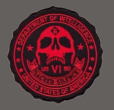 DEPARTMENT OF DEFENSE SACRED SILENCE INTELLIGENCE 3.5 INCH HOOK PATCH 