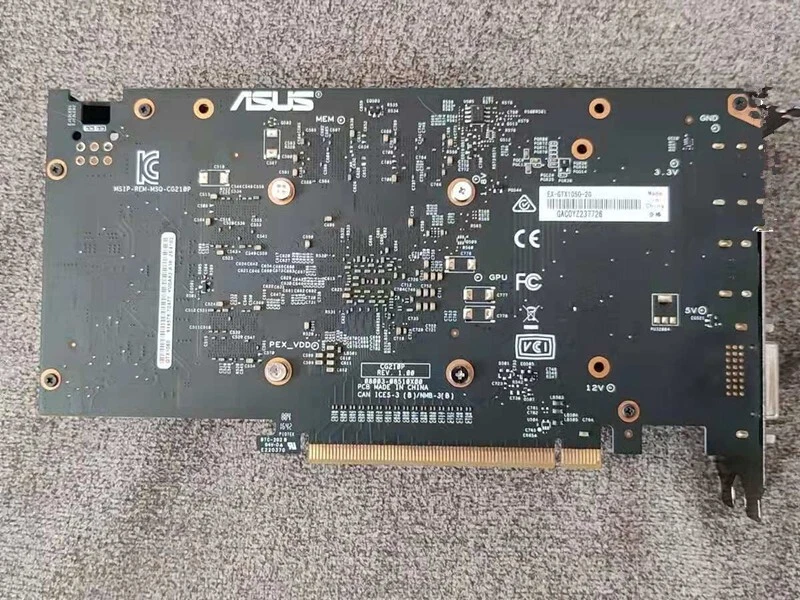 ASUS NVIDIA GeForce GTX1050 EX 2GB GDDR5 Graphics Card Video Card DVI DP HDMI - Image 2 of 3