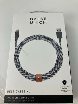 Native Union 10' USB Type C charging Cable for Samsung S23 S22 S21 iPhone 15 pro