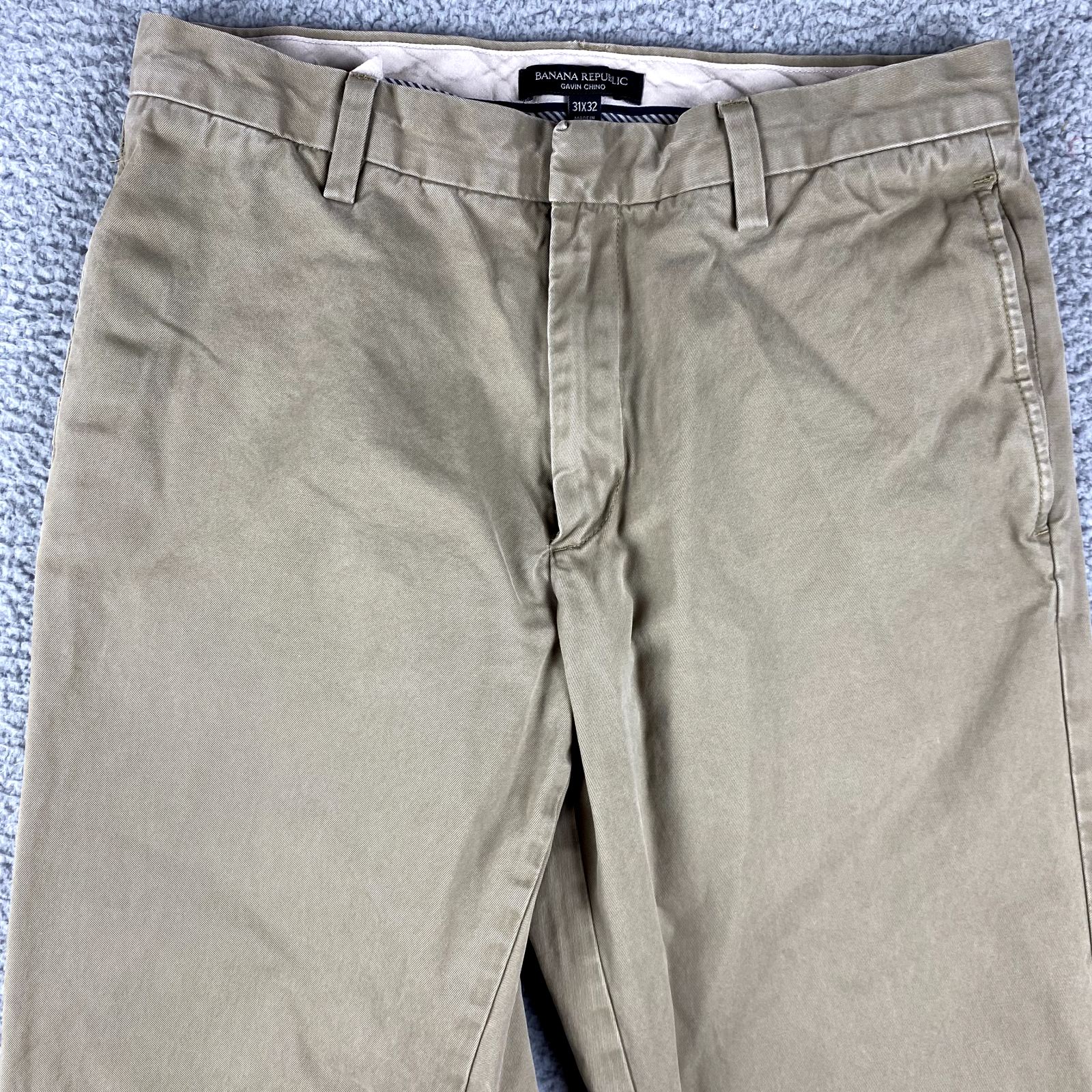 Banana Republic Mens 31x32 Acorn Gavin Relaxed Straight Casual Pants