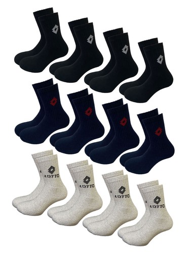Calzini da Uomo Tennis Cotone LOTTO Pacco da 9, 12, 15 paia - Foto 12 di 17