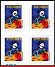 2978 BRASIL 2005 COSTURERA, OCUPACIÓN, TRABAJOS, PROFESIONES, RHM 839, BLOQUE MNH