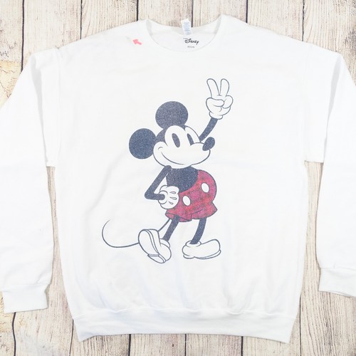 DISNEY WHITE LARGE MICKEY MOUSE VINTAGE 
