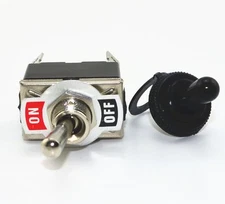 New Black 4Pin ON-OFF Toggle Switch Switches w Waterproof cap