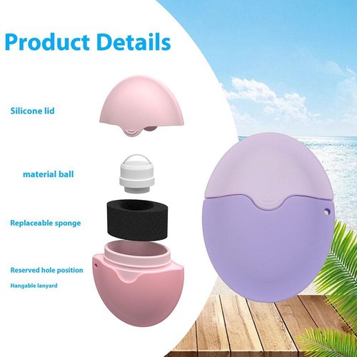 Sunscreen Applicator - Portable BPA-free Refillable Sponge with Replacement Head - Picture 7 of 20