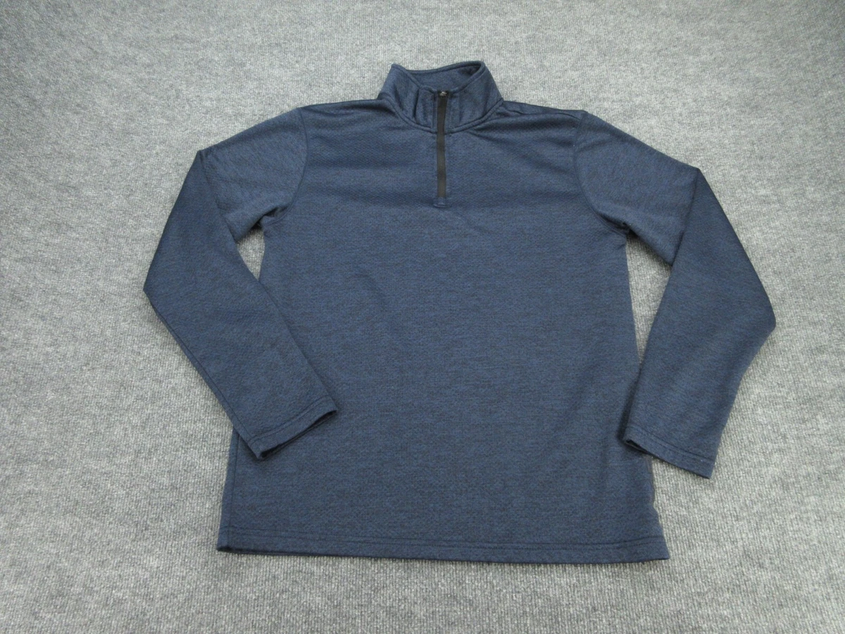 HEAD Shirt Mens Medium Blue Tennis Long Sleeve Activewear Quarter