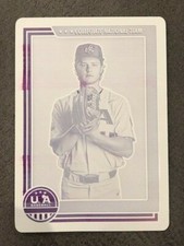 MATTHEW WYATT 2021 Panini Stars & Stripes USA Baseball PRINTING PLATE # 1/1