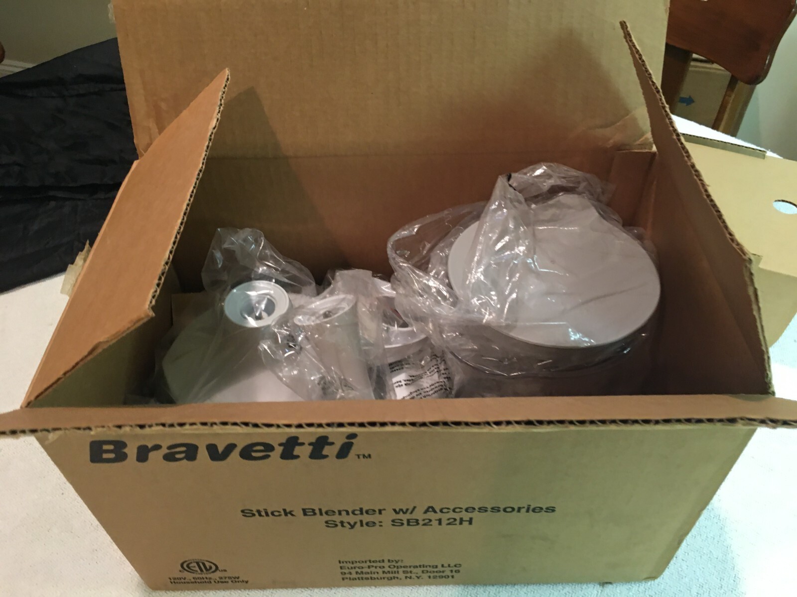 BRAVETTI QUAD BLADE BLENDER SB212H PITCHER CHOPPING BOWL  ACCESSORIES MANUAL NEW