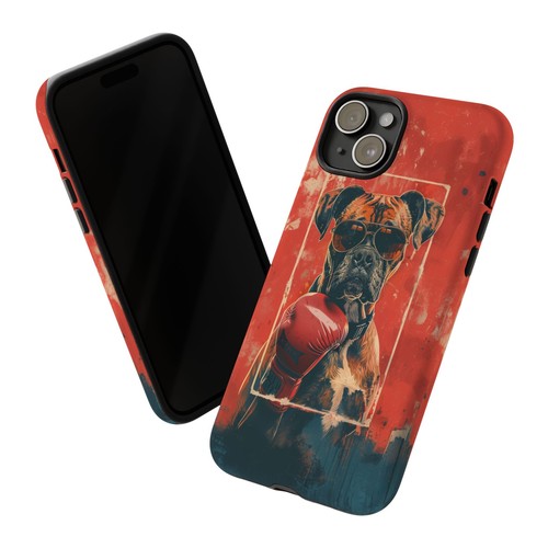 Boxer Dog Boxing Gloves - Phone Ink Cover Case for iPhone, Galaxy, Pixel - 第 50/281 張圖片