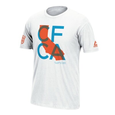 Reebok 2015 CrossFit Games Men's White ''Fittest On Earth'' Cali T-Shirt AV8845