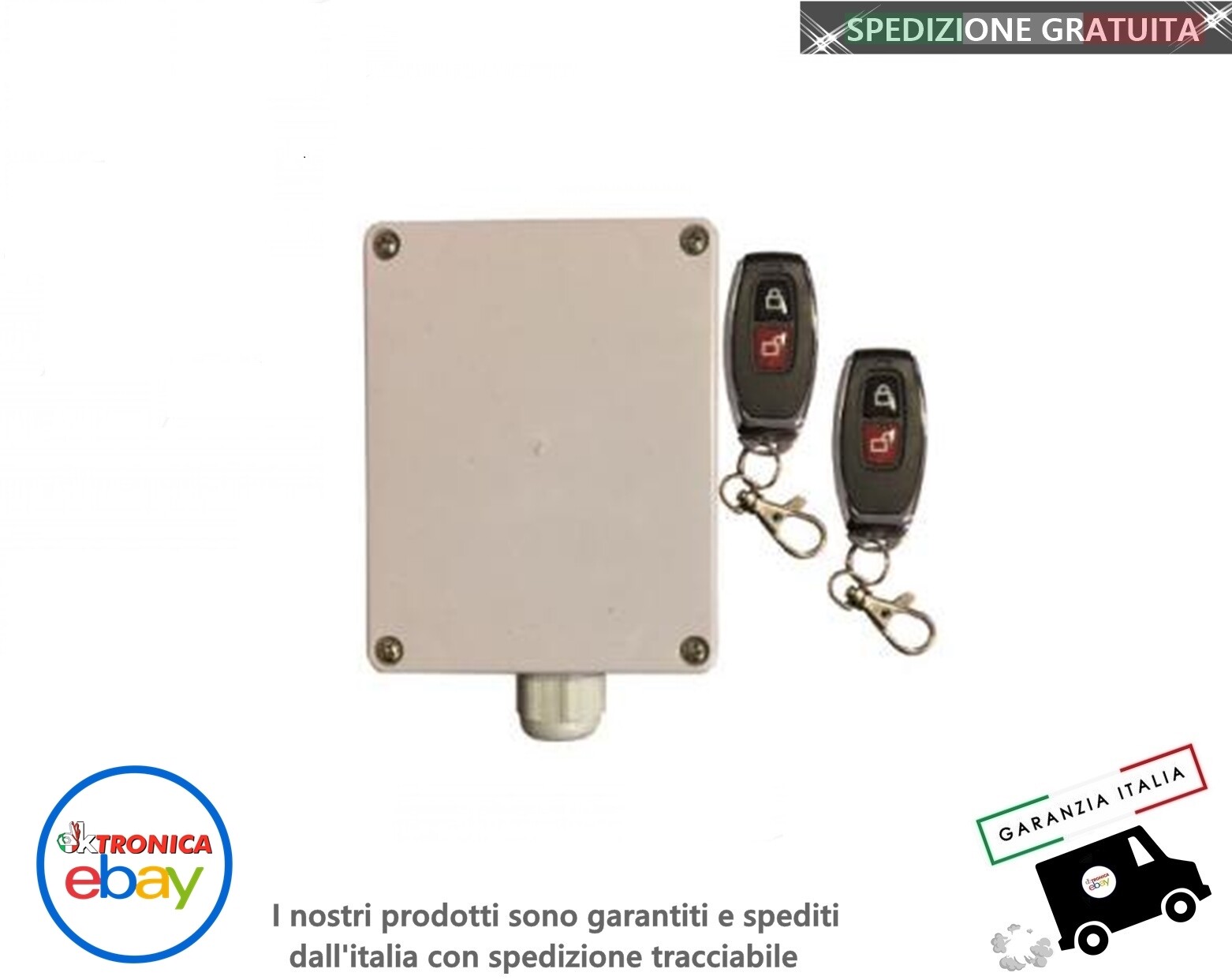 Centralina Ricevitore Radio 433 MHz Luci Giardino | Kit Universale 220V