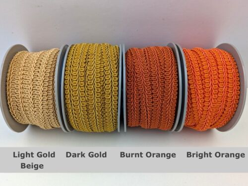 Gimp braid upholstery trim 15mm width scrolled for furniture lampshade per metre - Picture 28 of 45