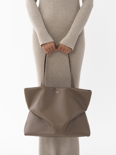 New CHLOE Judy Tote Bag,ITALY,Army Green,Purse,Logo,Shoulder,Leather,Snap,NWT