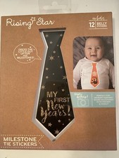 Babies First Year Milestone Tie Strickers 12 For Memory Keeping