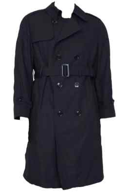 GI Army/Navy Black All Weather Coat Army Trench Coat With