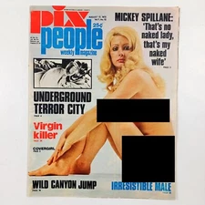 Pix People August 17 1972 Toni Shepherd Spillane Valerie Perrine Evel Knievel VG