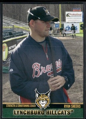 Ryan Sheek s2014 Lynchburg Hillcats Team Set Card
