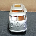 Lesney Volkswagen Matchbox Series No. 34 Camper Van Diecast Silver Orange