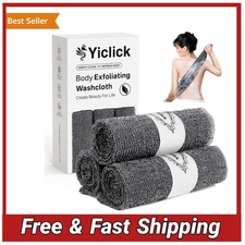 3 Pack Exfoliating Washcloth Towel Japanese Korean Scrub Body Back Scrubber