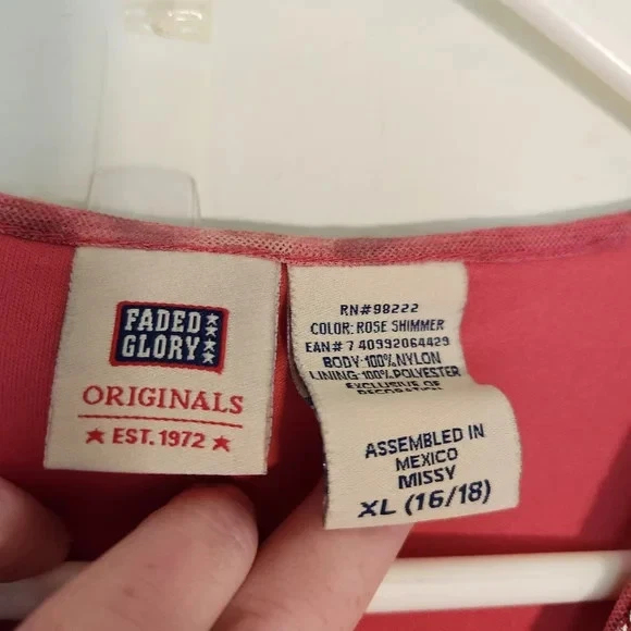 Top Babydoll Manga 3/4 Y2k De Colección Talla 16 Cachimba Hada Años 90 Rosa Brillo Cachemira Foto 3 de 4