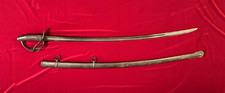 ORIG CIVIL WAR U.S. MODEL 1840 CAVALRY SABER & METAL SCABBARD