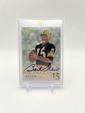 2001 Upper Deck NFL Legends - Bart Starr #BST  Autograph Card Green Bay Packers