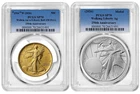 Pre - 2026 W Walking Liberty Gold Coin & Silver Medal Set PCGS SP70 W/OGP #1