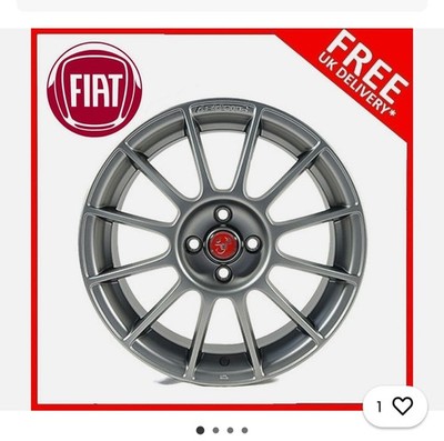 Genuine Fiat Abarth Punto alloy wheel 17'' Esseesse titanium color - 5741875
