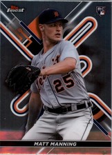 2022 Topps Finest Baseball Card #6 Matt Manning RC