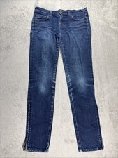J Brand Women Dark Wash Skinny Jeans Zip Bottoms Size 27