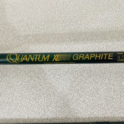 #ad Vtg Zebco Quantum XL WXLS 8#x27; 6quot; Bait Casting Fishing Rod Medium 86m 8 20 Lb Line $52.00