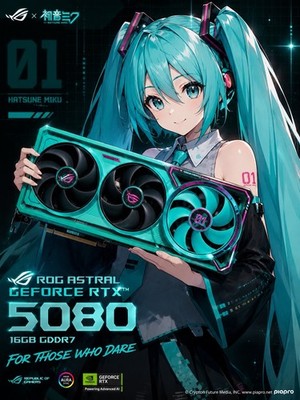 ASUS ROG Astral GeForce RTX 5080 16GB GDDR7 OC HATSUNE MIKU EDITION