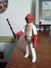 Vintage Star Wars 1982 Admiral Ackbar Figure Complete! HK UNITOY VARIANT *READ*!