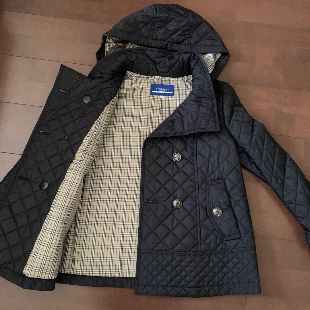 Burberry    Blue Label BURBERRY 38M Black Quilted Coat thumbnail 4