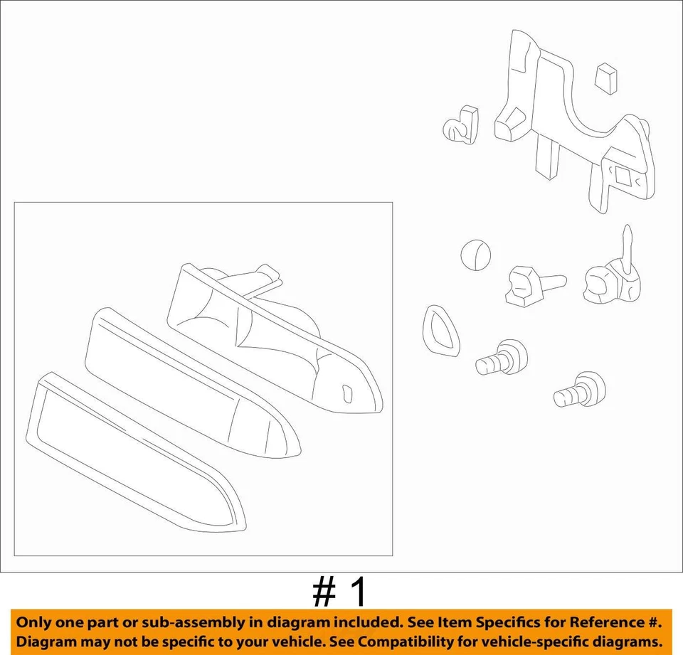 Оригинальная фара головного света для правостороннего пассажира Gmc S10 Blazer U6XDX - Изображение 4 из 4
