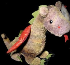 Vintage 1998 Ty Beanie Baby “Scorch The Dragon” W/Tag Errors (See Description)
