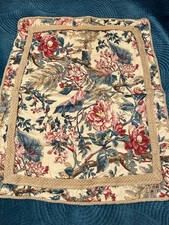 Ralph Lauren Tangier Sham -Standard W Jute Trim Tan Floral Design Classic