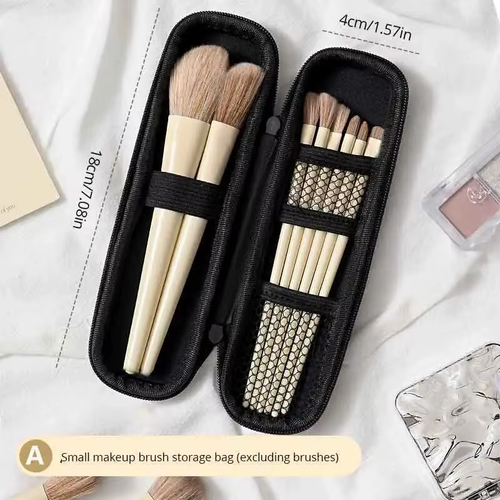 Borsa per il Trucco con Specchio LED, Custodia da Viaggio per Cosmetici con 3 Co