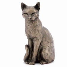 Cat Sculpture Cold Cast Bronze Figure By Frith Made In UK Willard Sitting Cat