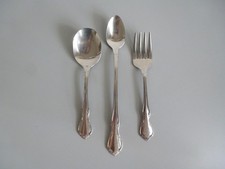 Vintage Oneida TODDLETIME Stainless 3 Piece Baby Toddler Utensil Set